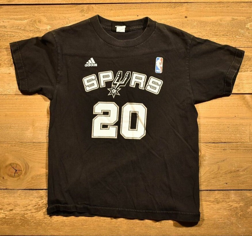 Spurs NBA basketball T-shirt medium Kids Adidas kids basketball team NBA 20 Gino