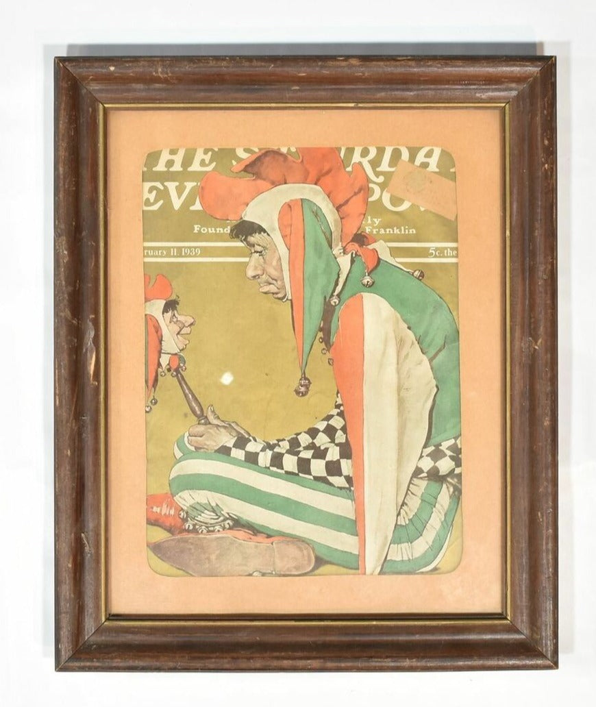 Saturday Evening Post 2/11/1939-Norman Rockwell cover Framed VINTAGE Norman Rock