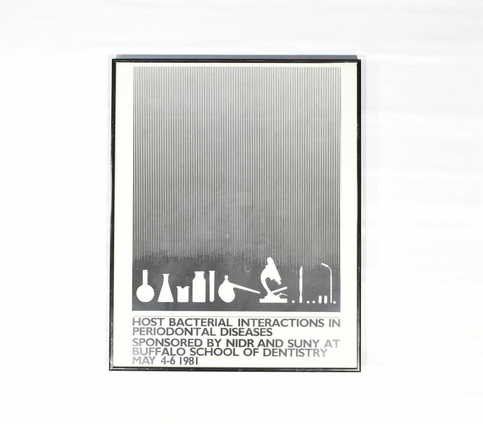 Host Bacterial Interactions in periodontal diseases 20 x 16 Dental Vintage Fra