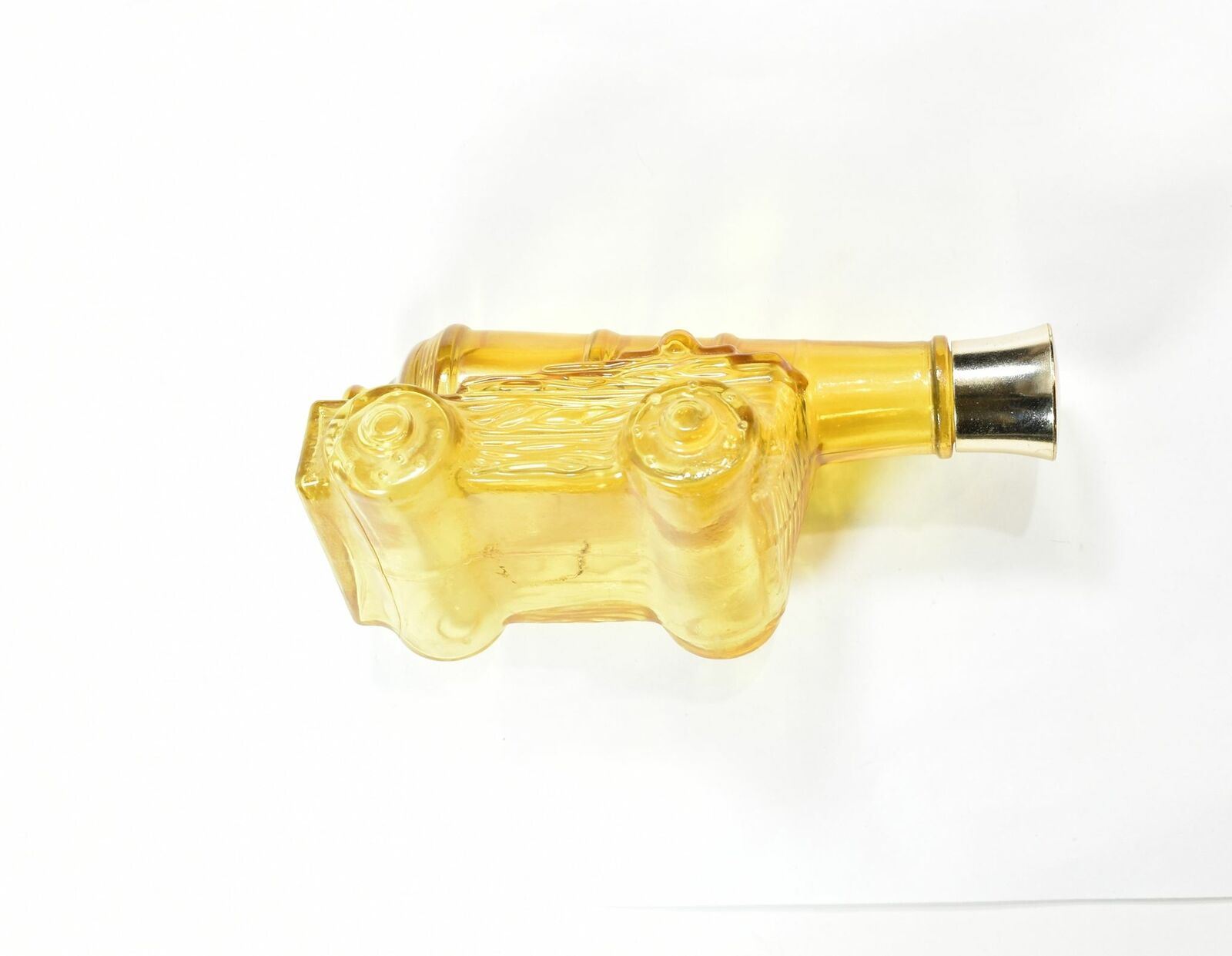Avon After shave bottle used yellow cannon empty