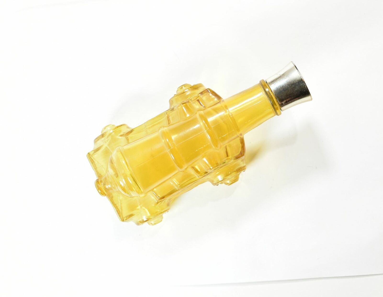 Avon After shave bottle used yellow cannon empty
