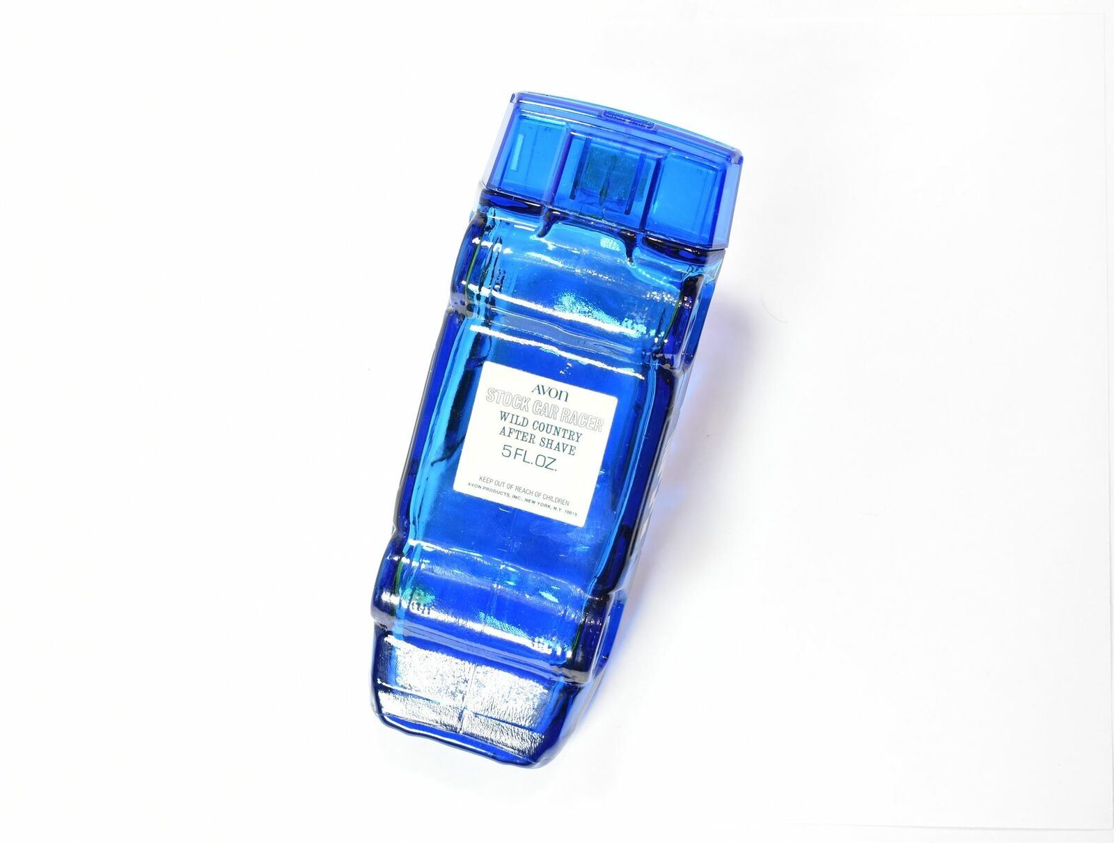 Avon For men Blue Stock Car Racer wild country after shave 5FL. Oz. empty used