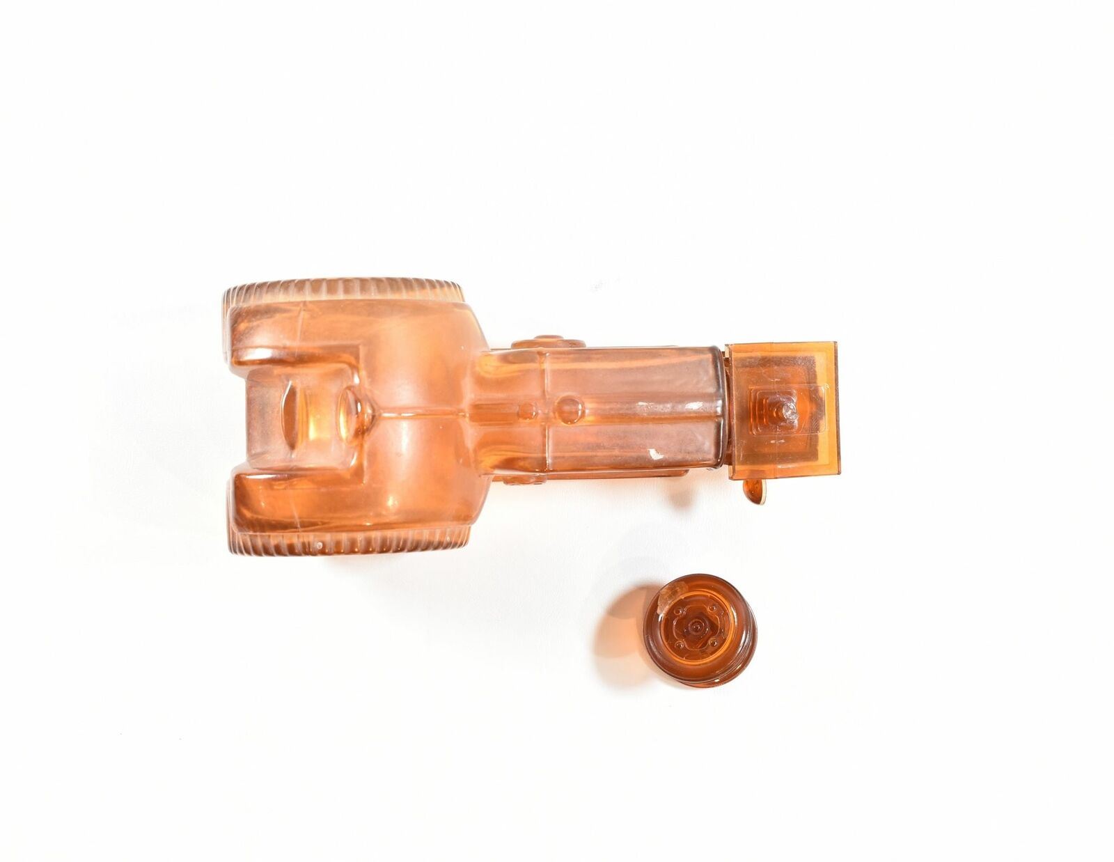 Avon After Shave bottle Orange Tractor Broke wheel used empty