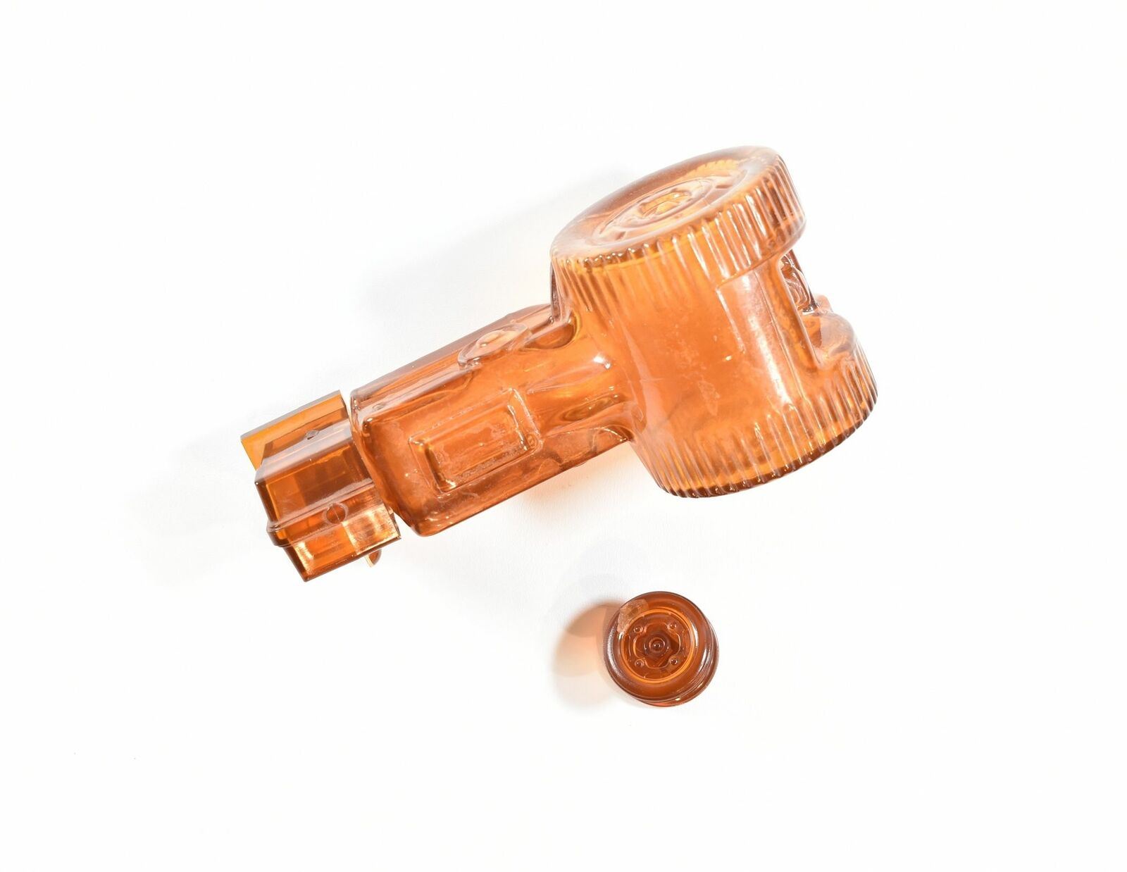 Avon After Shave bottle Orange Tractor Broke wheel used empty
