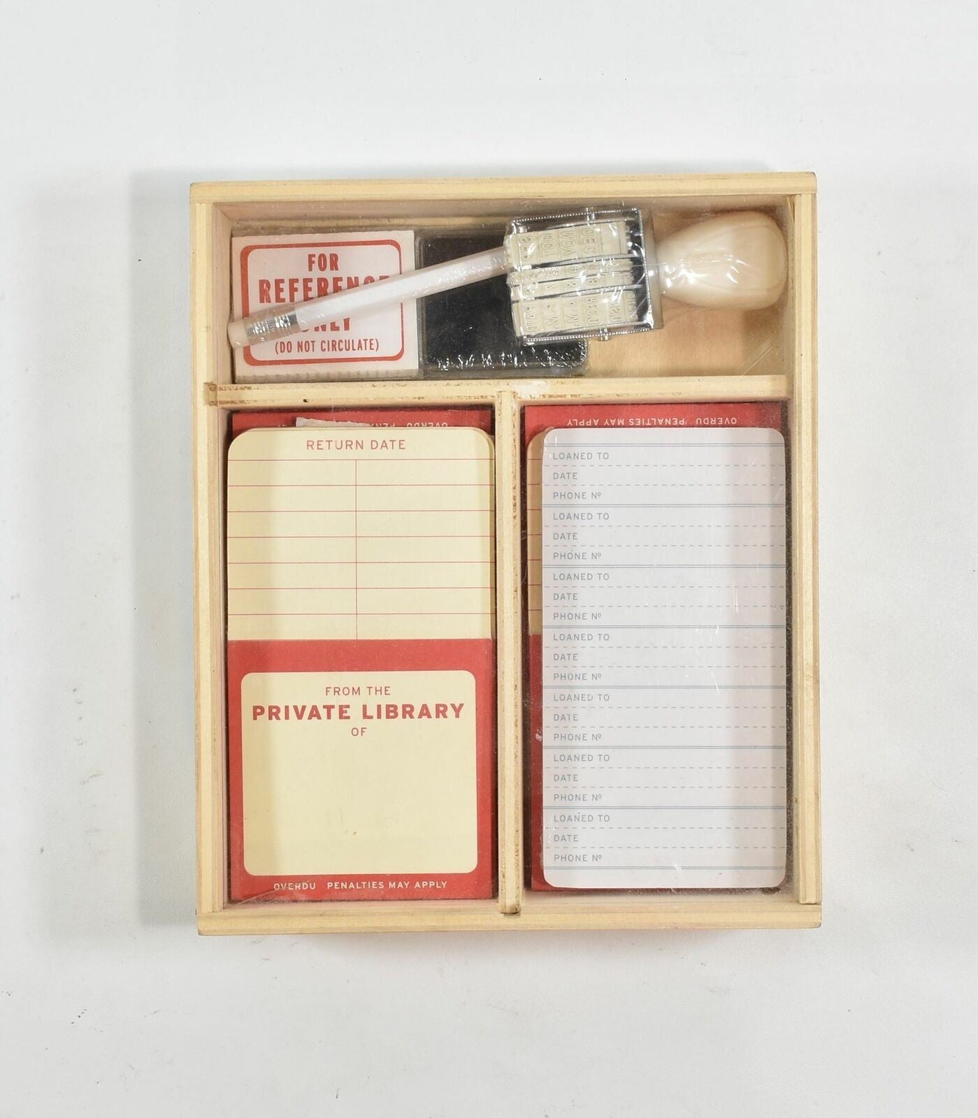 Private Library Rental Return Kit NIB Library kit NEW