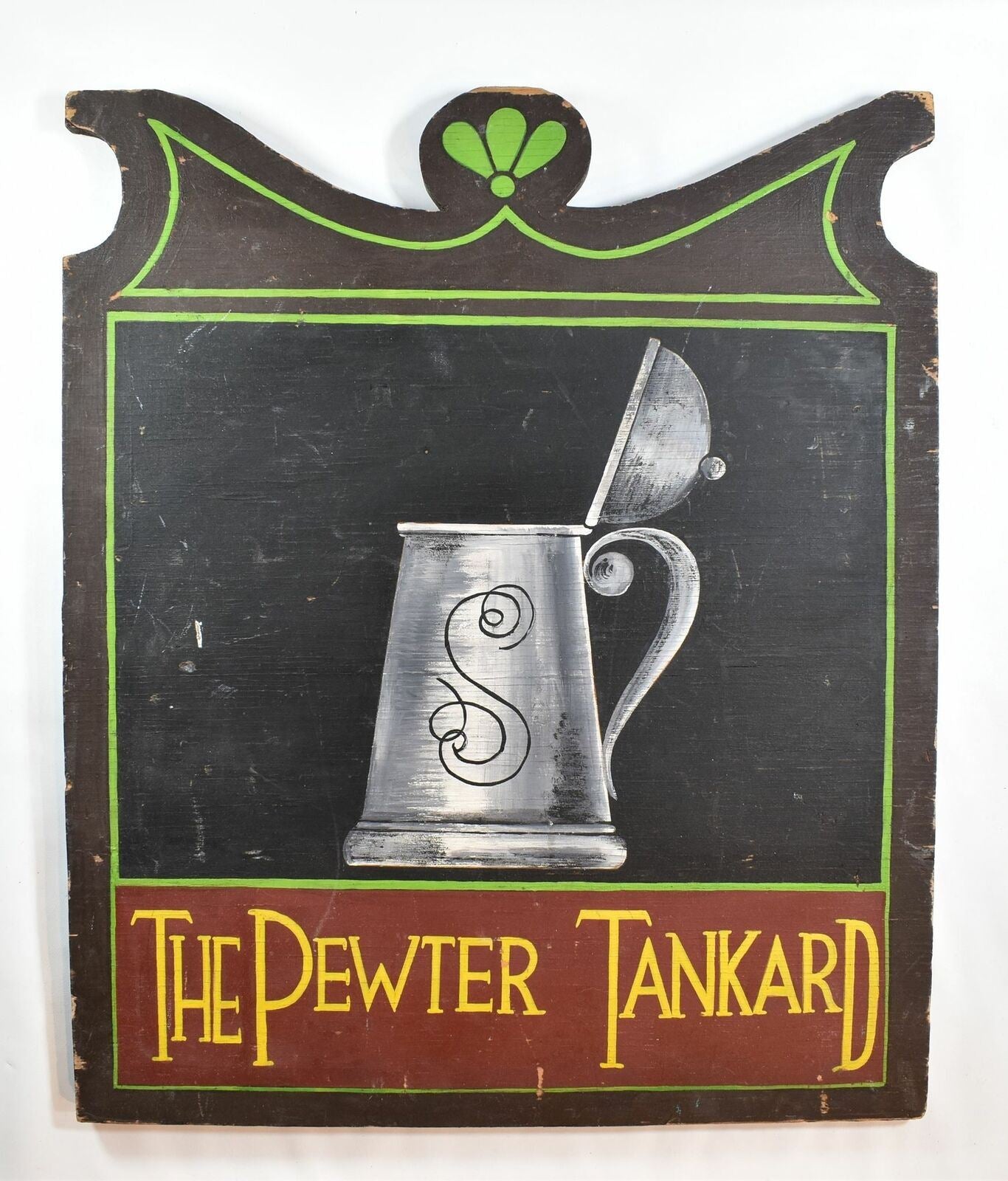 The Pewter Tankard Wooden Sign Used 15 x 18