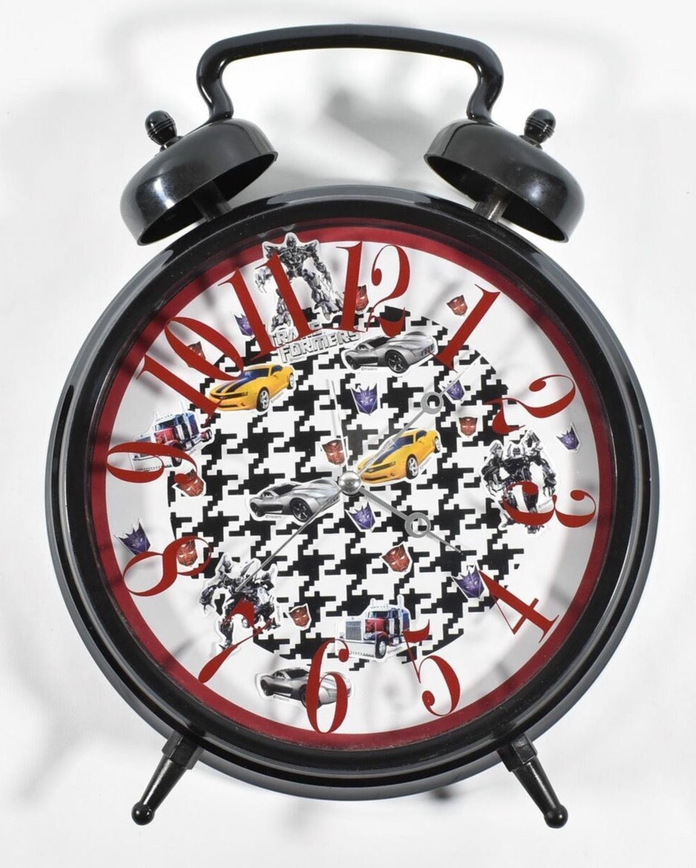 Kids Transformer Clock Black used clock 8 inch clock