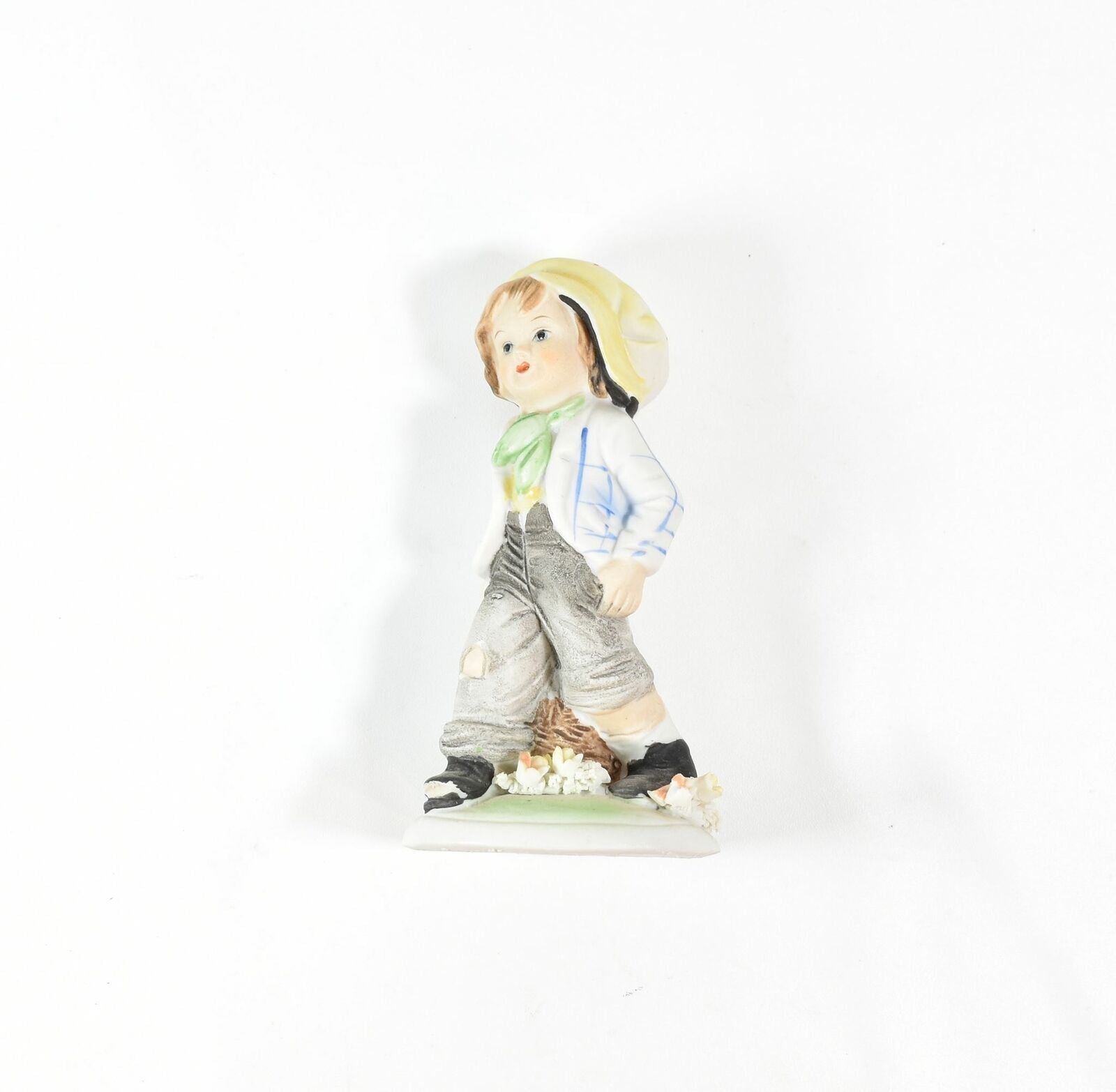 Ceramic Figure Young Boy 5 inch Figure Used
