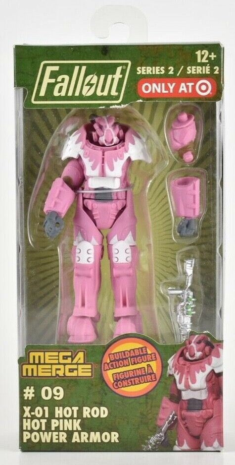 Fall Out Bethesda 09 Power Armor X-01 Hot Rod Hot Pink Glyos