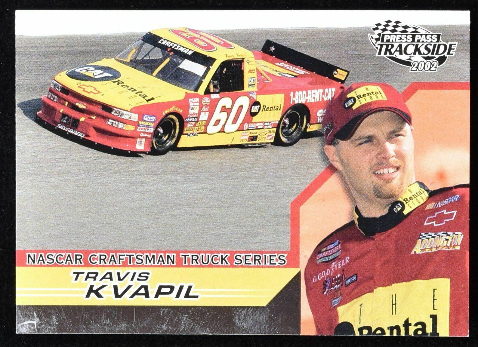 Travis Kvapil Press Pass 2002 Nascar Craftsman Truck Series No. 48