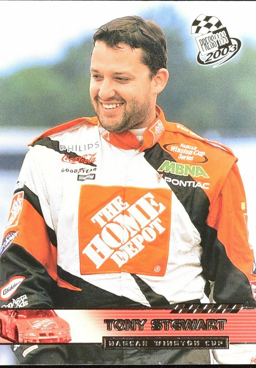 Tony Stewart Press Pass nascar Card No. 31 2002