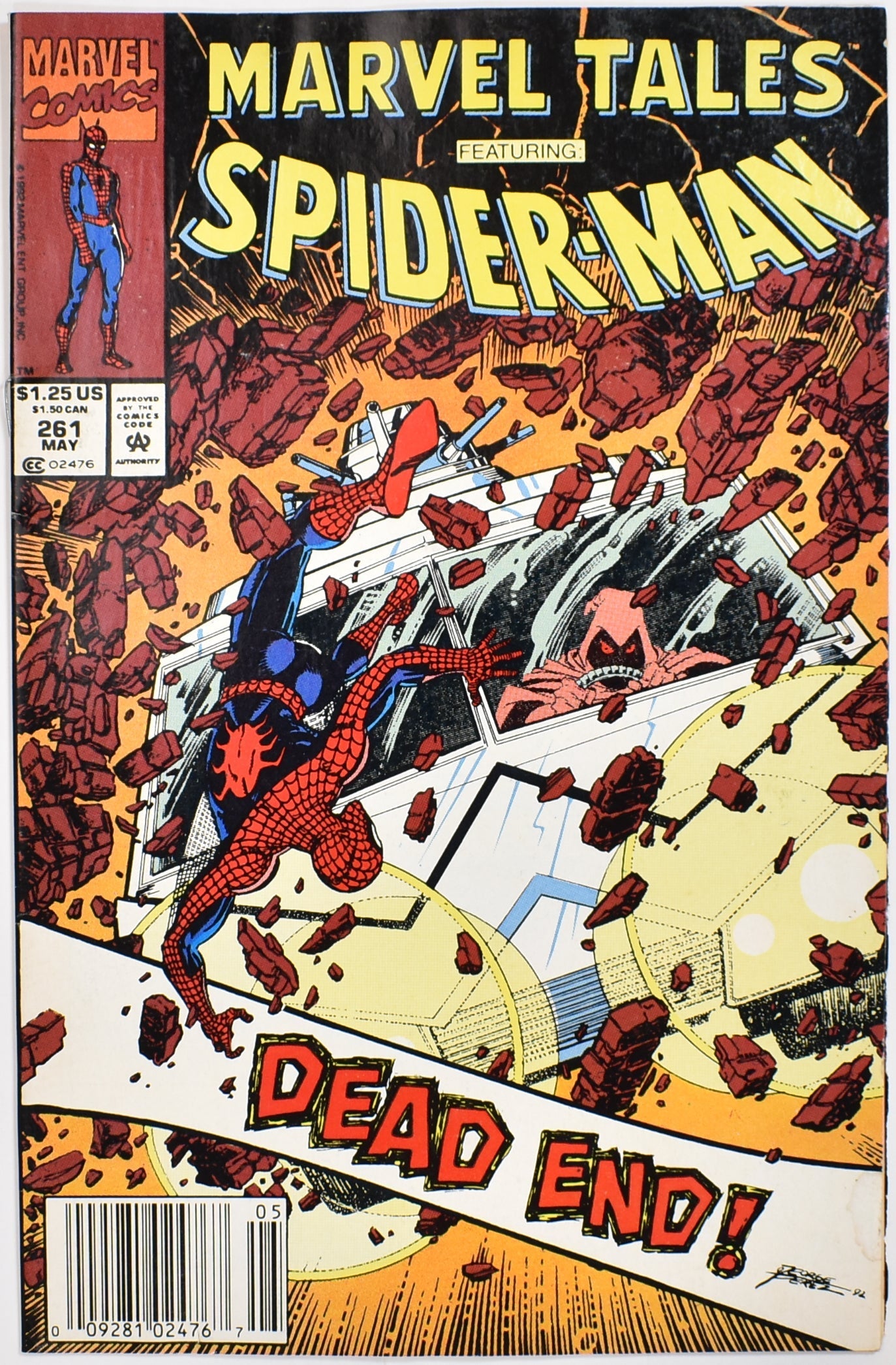 Spider Man Marvel Tales 261 Comic Book Dead end Marvel