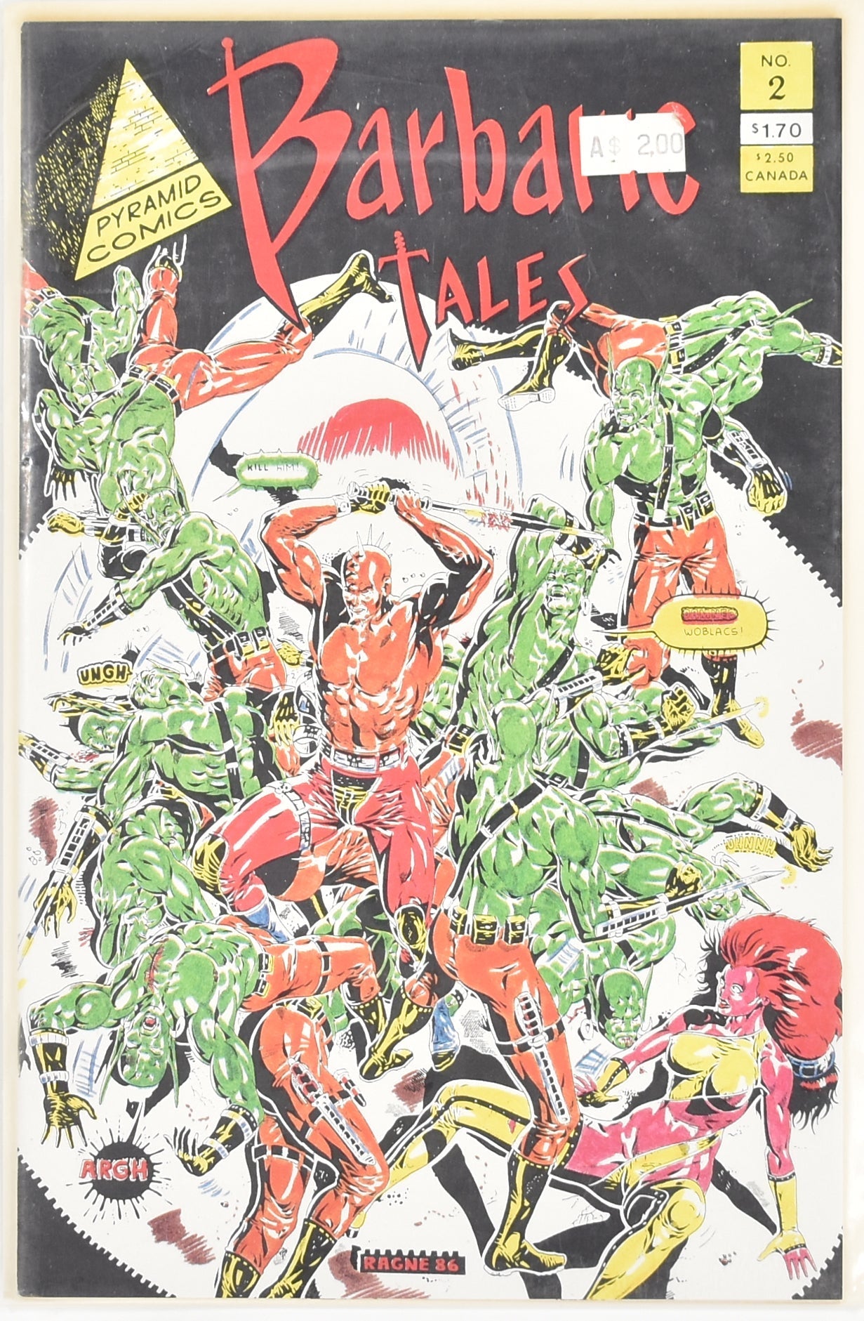 Barbaric Tales No 2 Pyramid Comics Comic Book