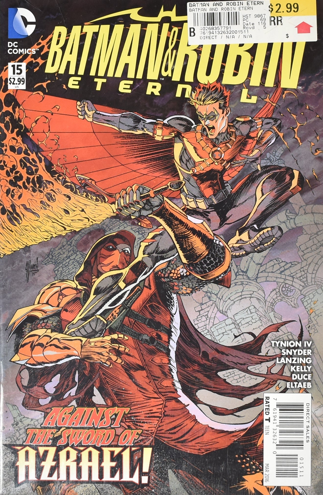 Batman and Robin Eternal 15 MAR 2016 Against the sword of AZRAEL