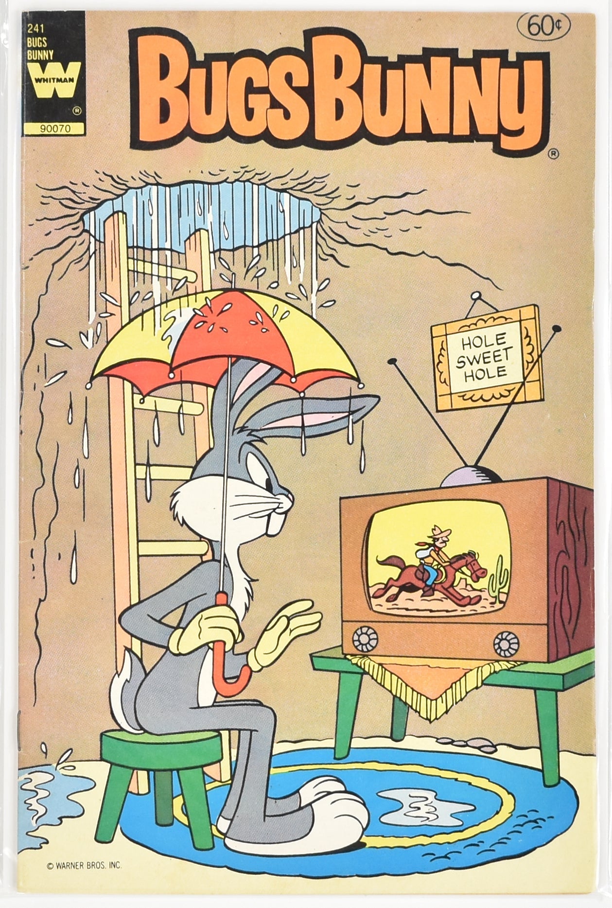 Bugs Bunny Comic Book 241 Whitman Comics Hole Sweet Hole