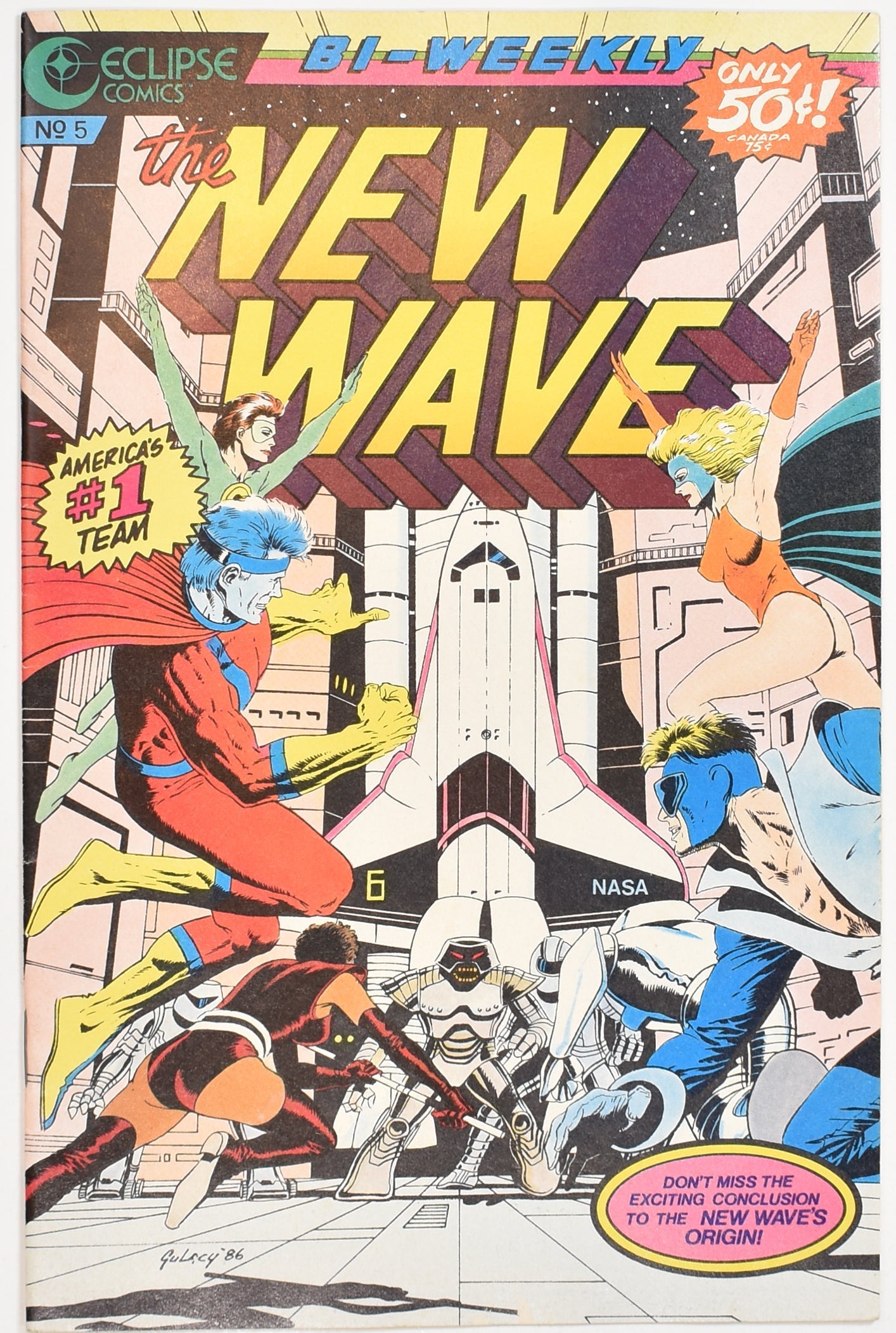 The New Wave No. 5 Eclipse Comics Bi Weekly Comic Book