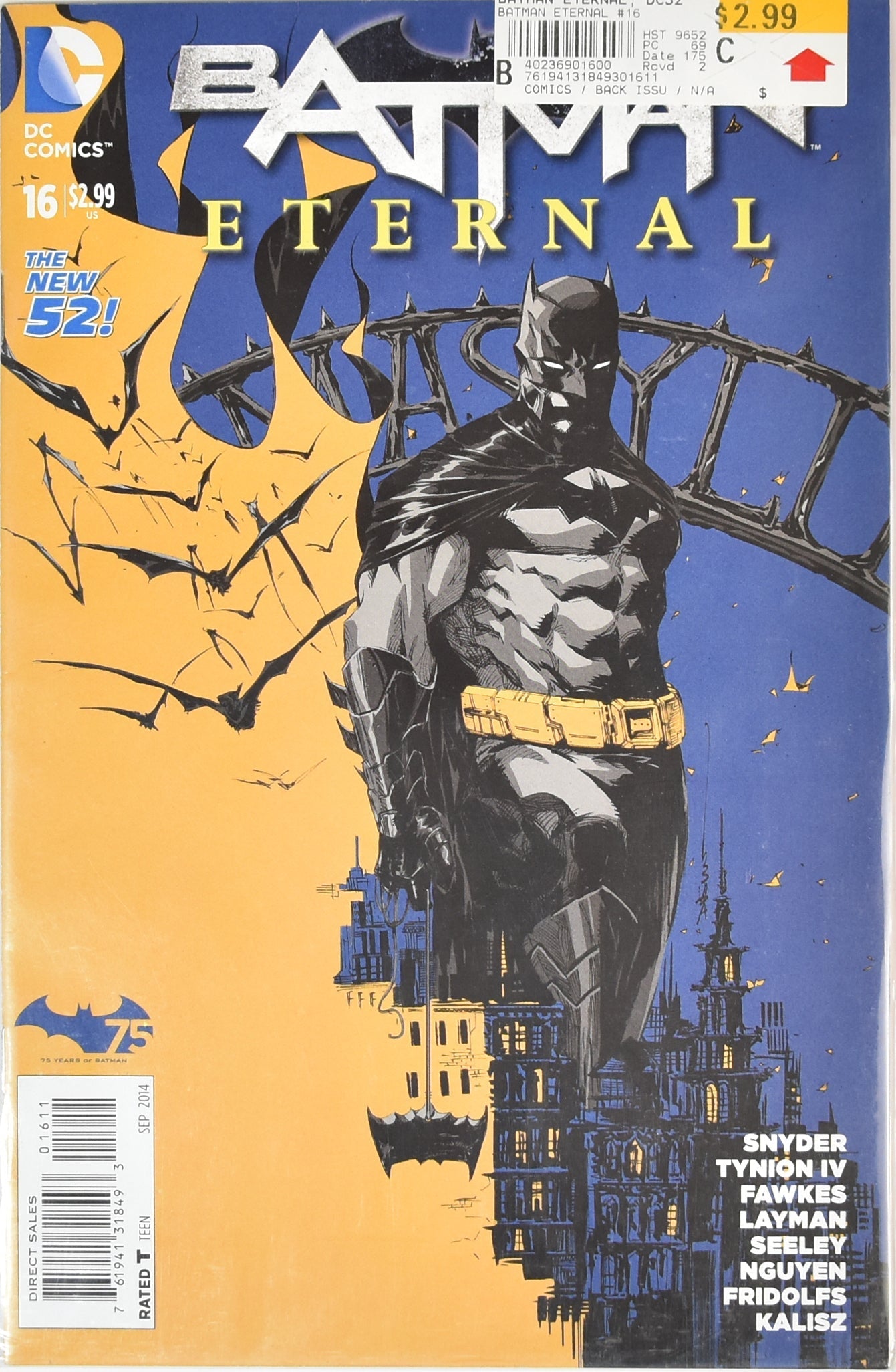 Batman Eternal 16 Comic Book Dc Comics SEP 2014 The New 52