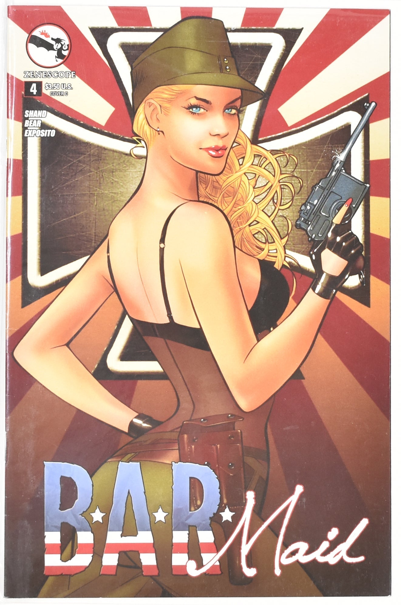 Bar Maid 4 Comic Book Stand Bear