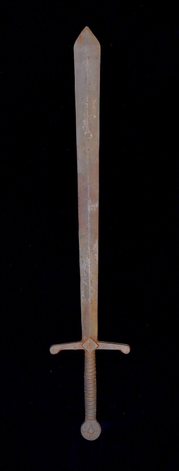 Ancient Iron Sword Masonic Style European Catholic Templar Casted Sword Vintage