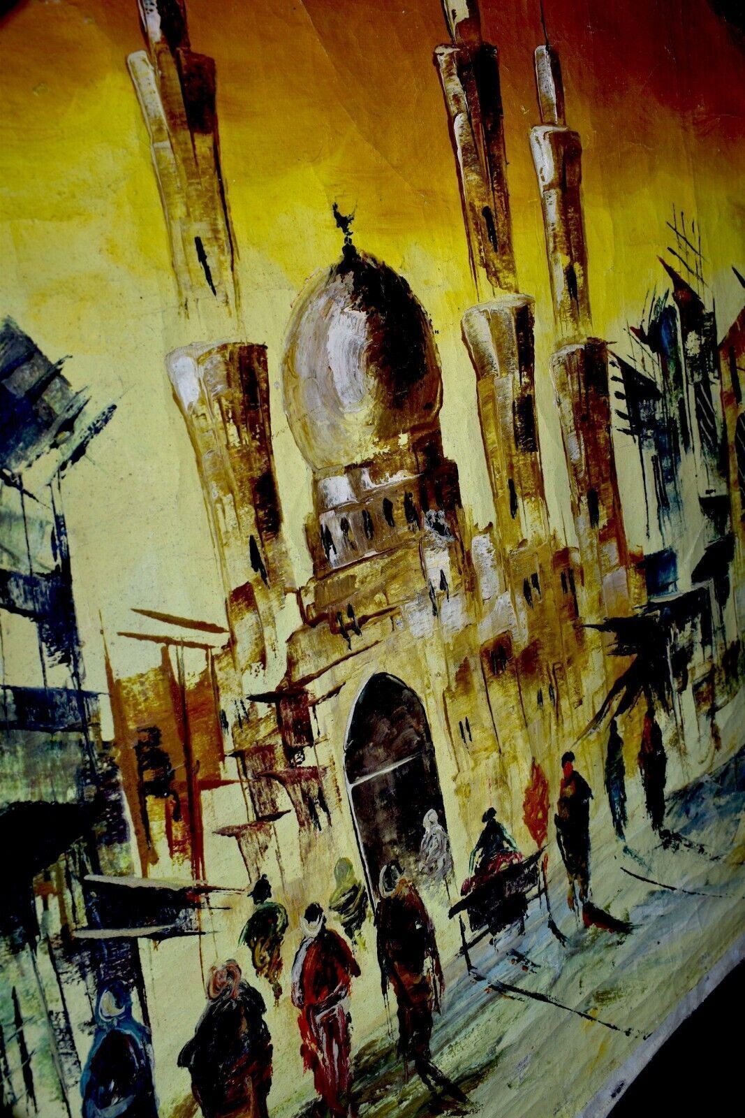 Original Al-Kadhimiya Old City Vill Mosque Shrine Original Hand Painted Artwork