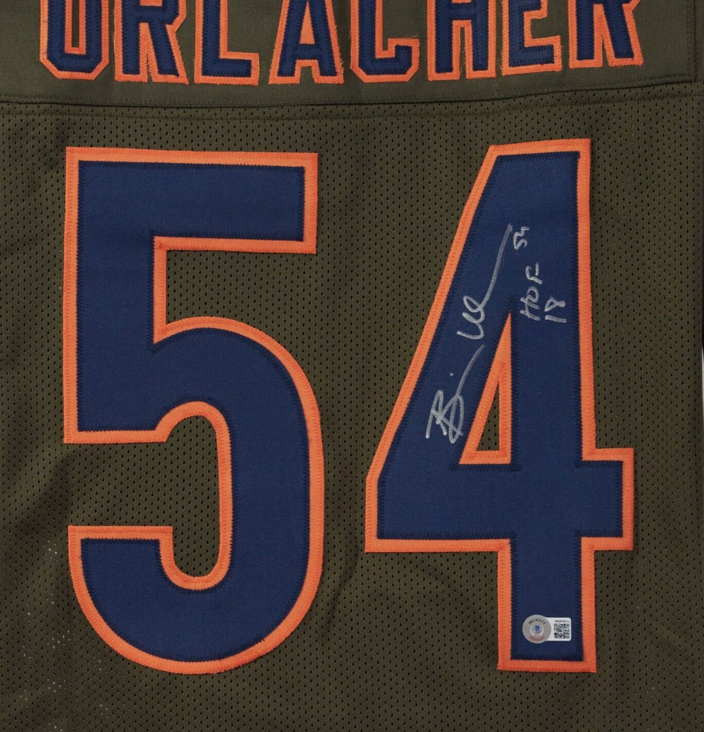 Brian Urlacher Autographed HOF18 Salute to Service Jersey Beckett COA