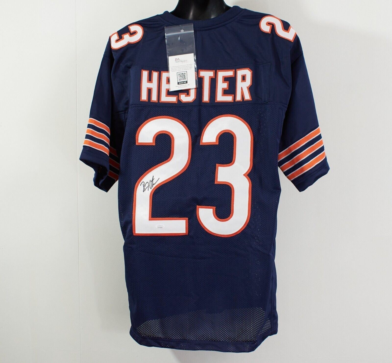 Devin Hester Signed Chicago Bears Blue Jersey (JSA COA) All Time Return Leader