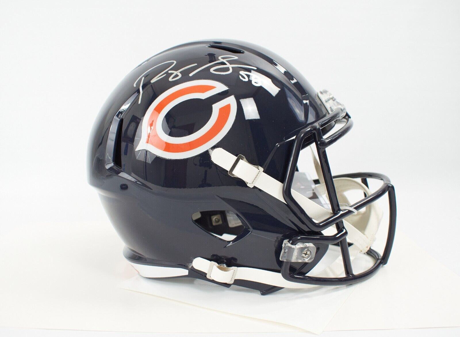 ROQUAN SMITH Chicago Bears Autograph Helmet Full Size Replica COA