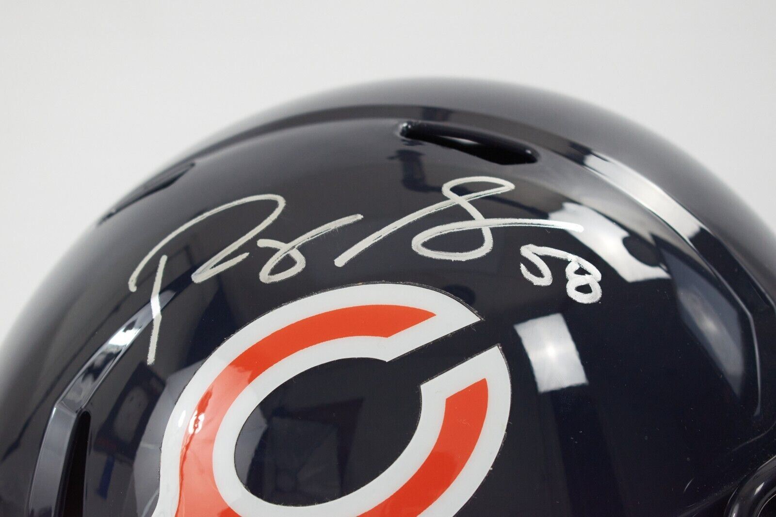 ROQUAN SMITH Chicago Bears Autograph Helmet Full Size Replica COA