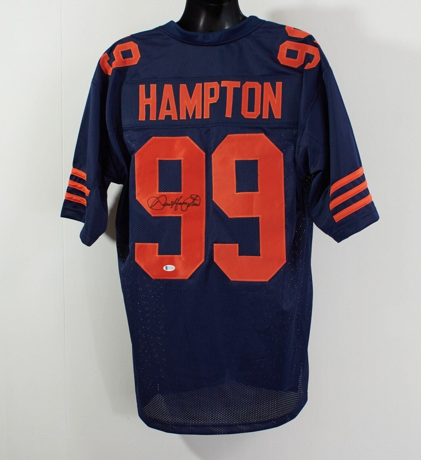 Dan Hampton Chicago Bears Football Jersey Signed-Beckett Authenticated!
