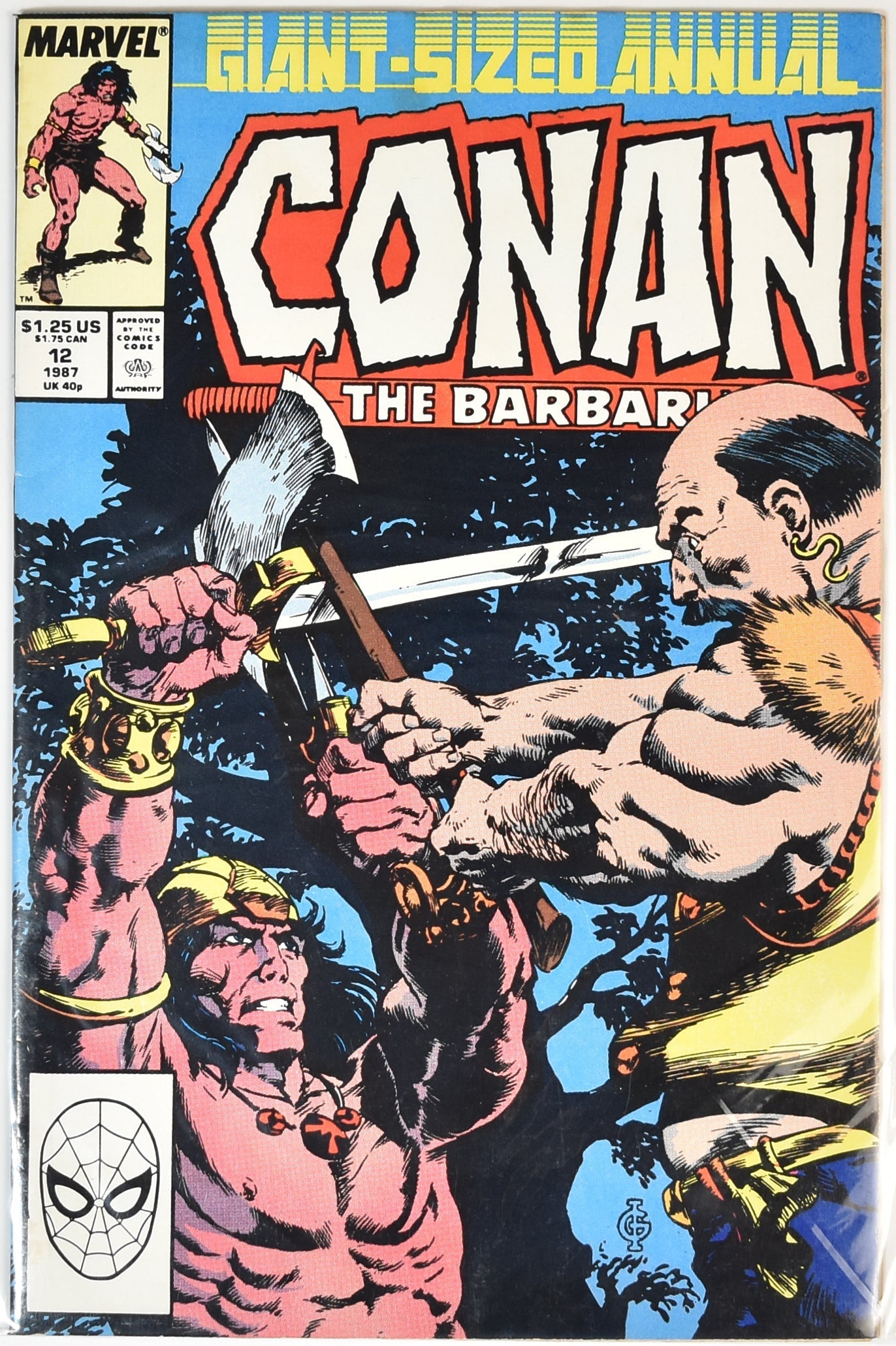 Conan The Barbarian Giant Sized Annual 12 1987 Marvel Comics