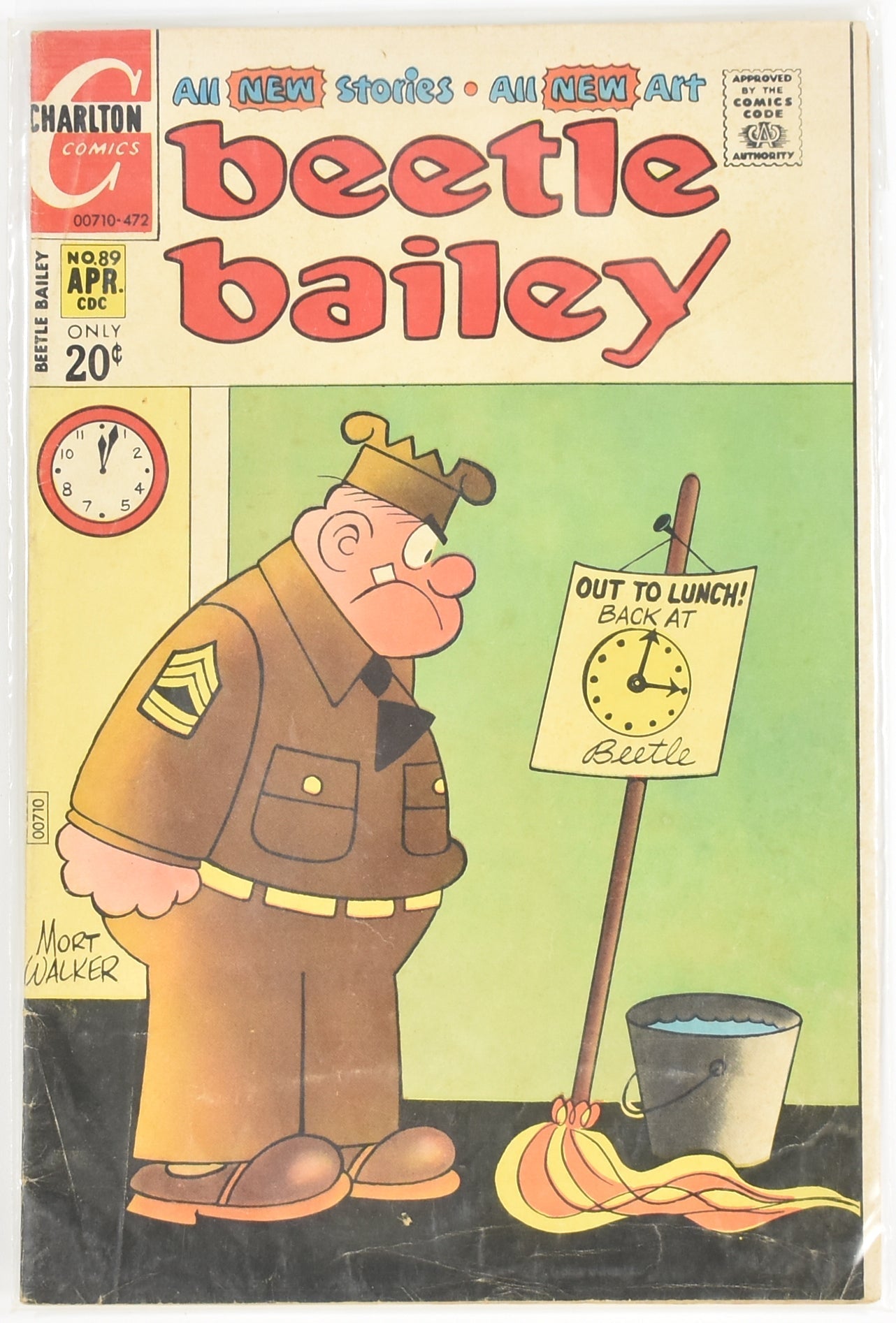 Beetle Bailey Comic Book 89 APR CDC Charlton Comics 00710-472