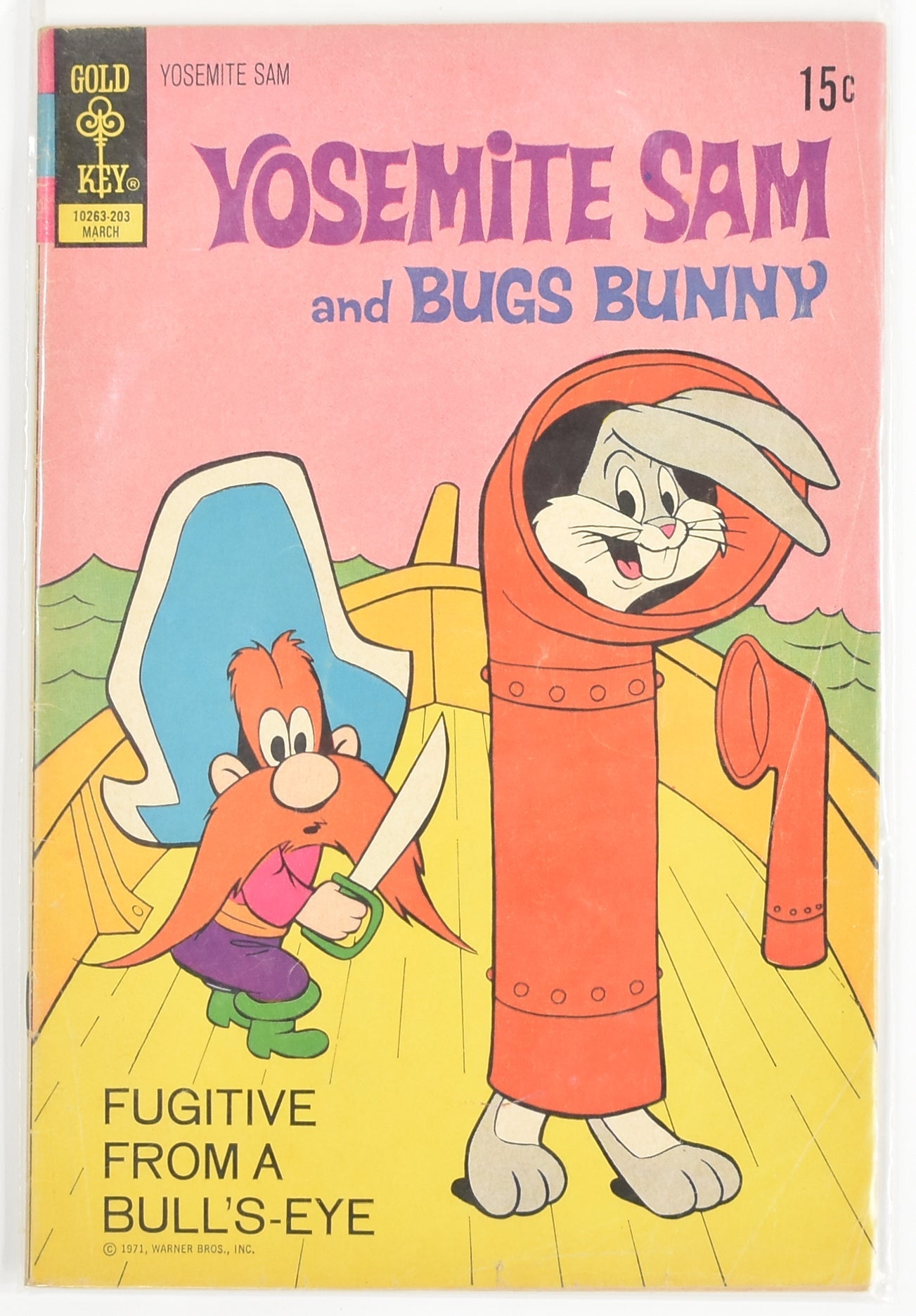 Yosemite Sam and Bugs Bunny Comic Book 203 March Fugitive From A Bull's Eye