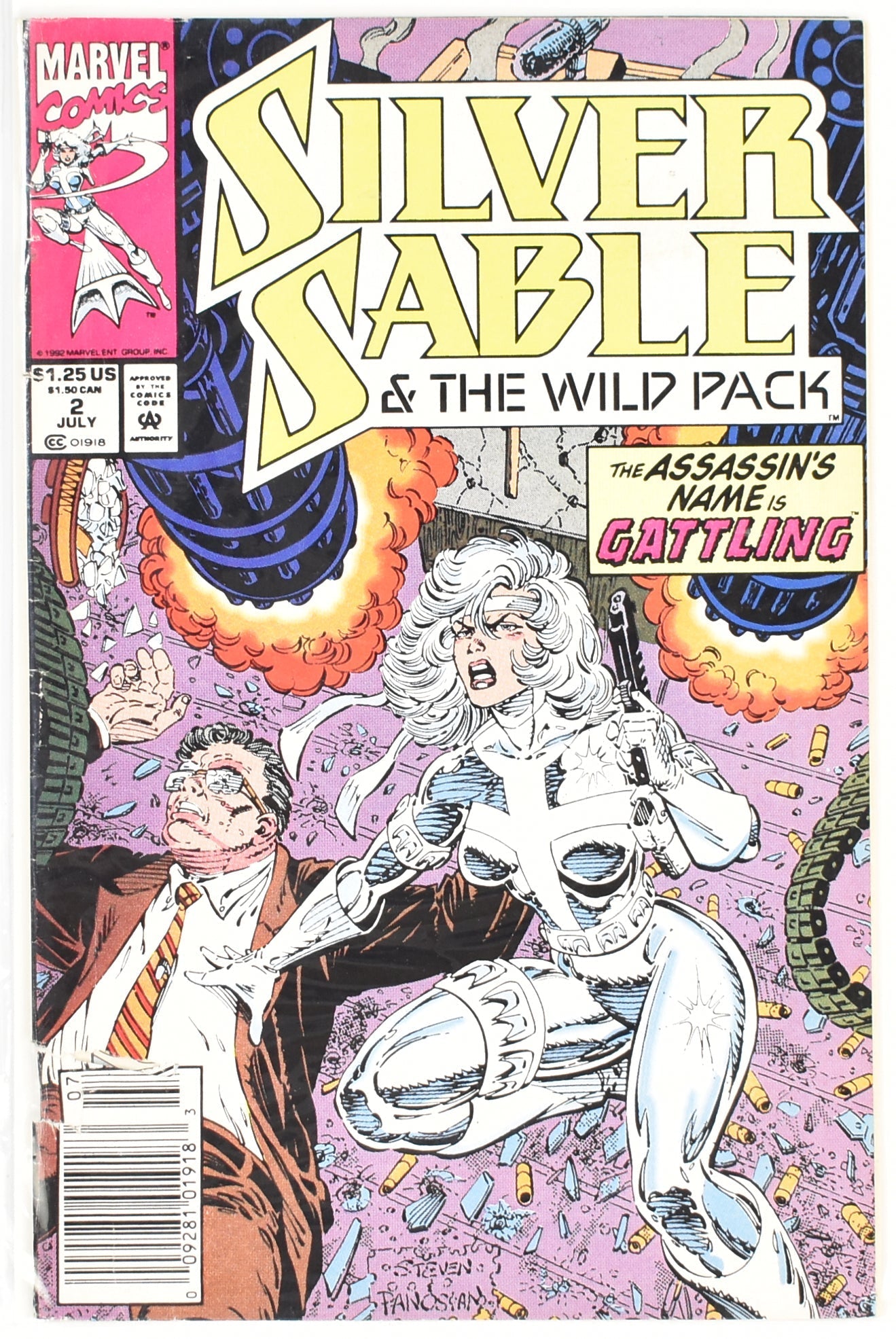 Silver Sable and the wild Pack No. 2 Comic Book Marvel Comics