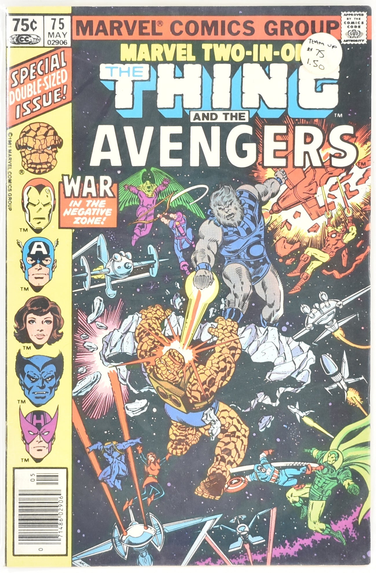 The Thing and The Avengers 75 May 02906 Marvel Comic Books 1987