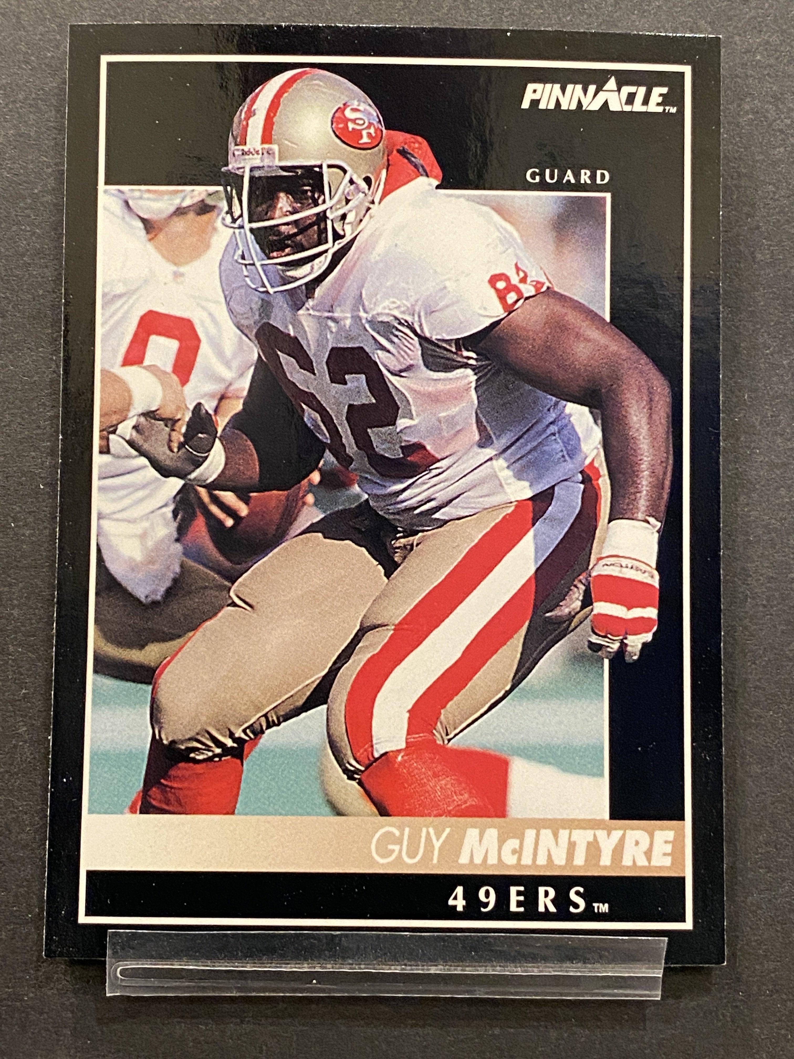 Guy Mcintyre Pinnacle Football Card San Francisco 49ers