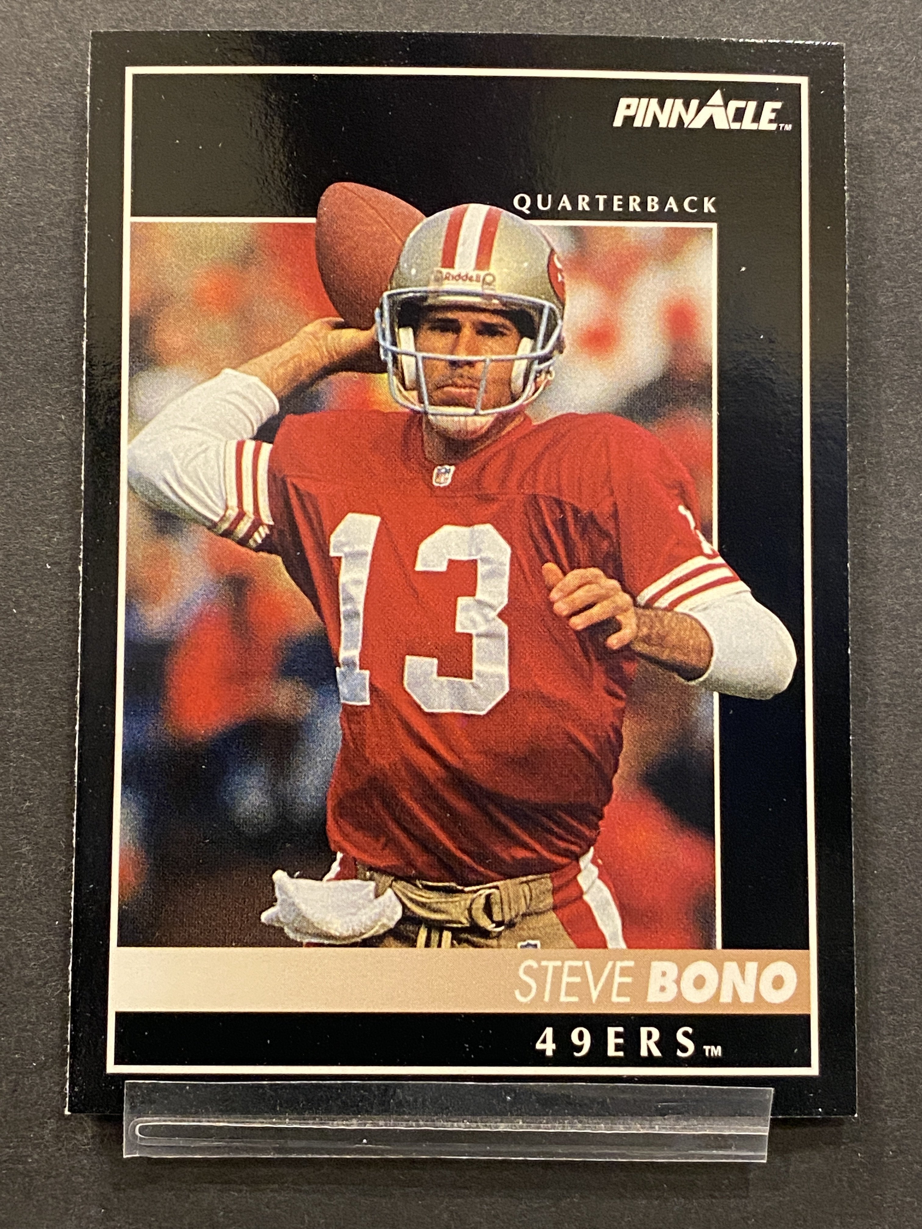 Steve Bono Pinnacle Football Card San Francisco 49ers