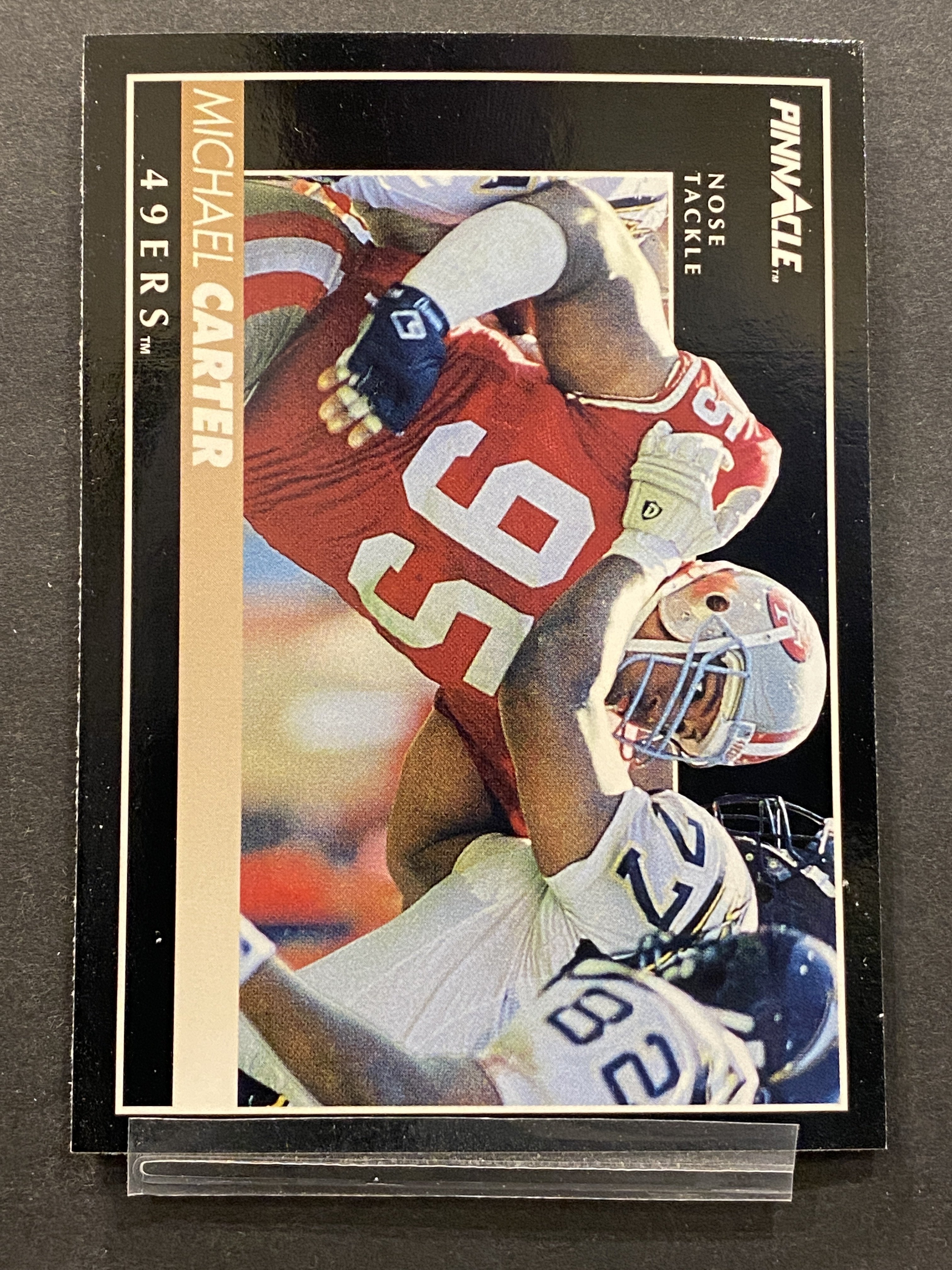 Michael Carter Pinnacle Football Card San Francisco 49ers