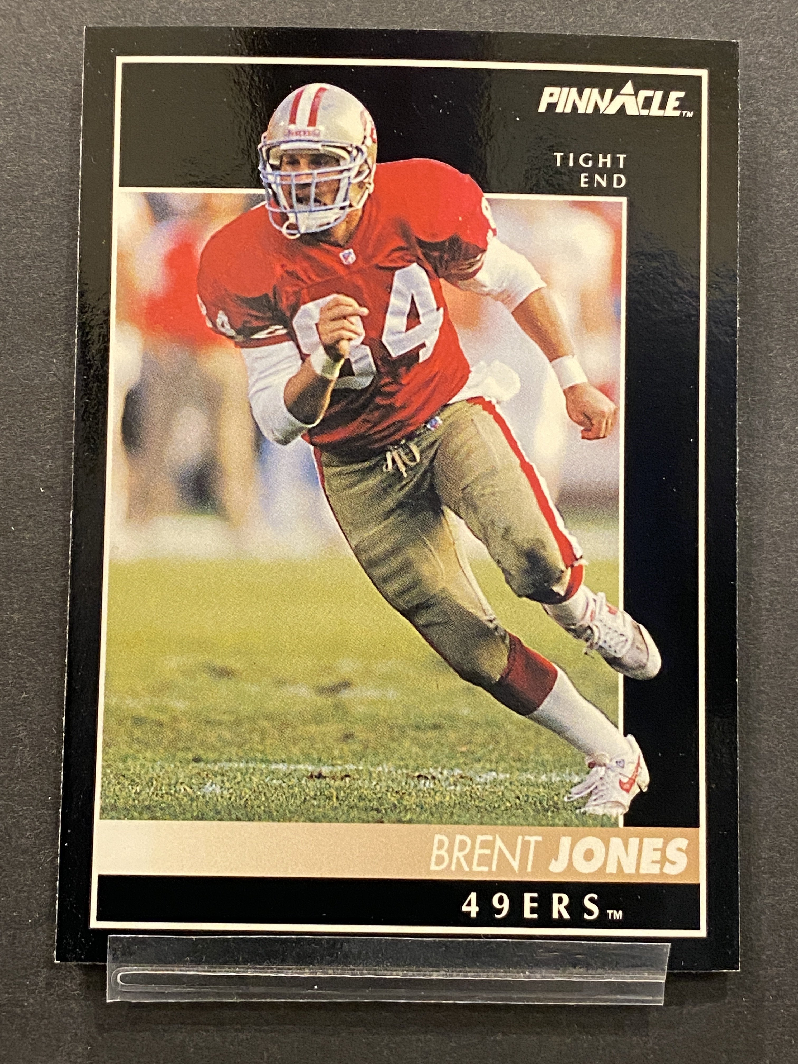 Brent Jones Pinnacle Football Card San Francisco 49ers