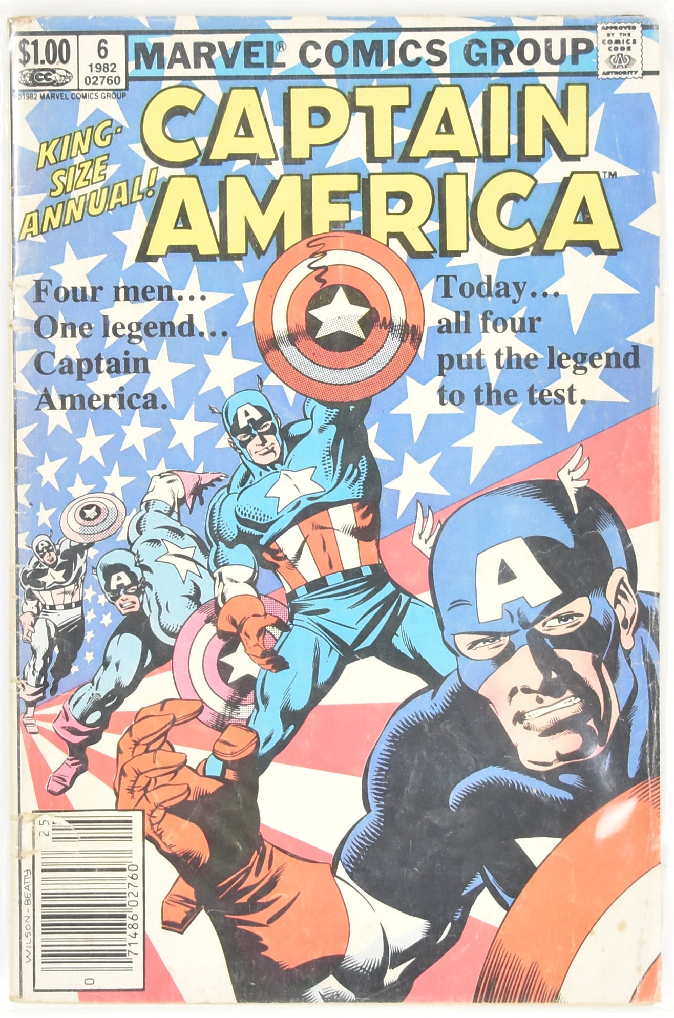 Captain America Marvel Comics group Comic book 1982 6 Wilson Beaty