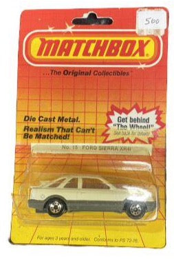 Matchbox Car No. 15 Ford Sierra XR4I Die Cast Metal 1983
