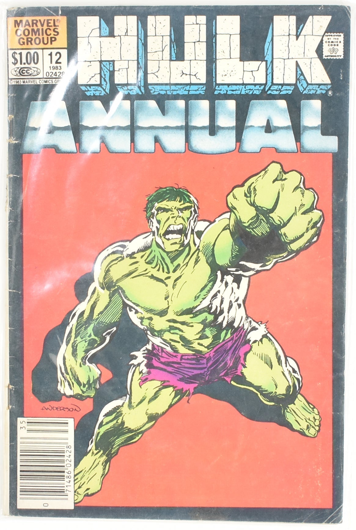 Hulk Annual Comic Book Marvel Comics Group 12 1983 02428