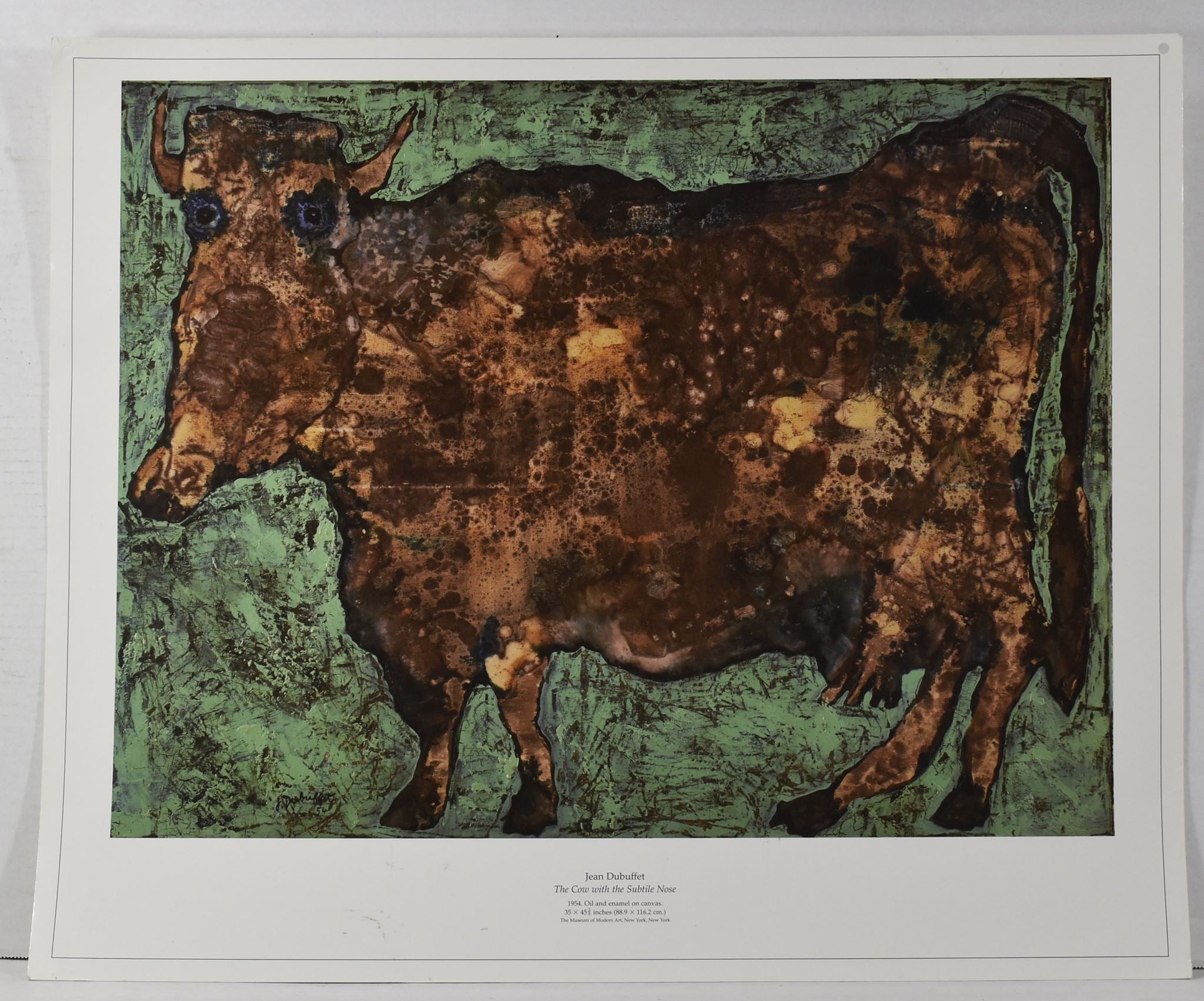 Fine Art Print - Jean Dubuffet French 1901 - 1985 The Cow With the Subtile Nose