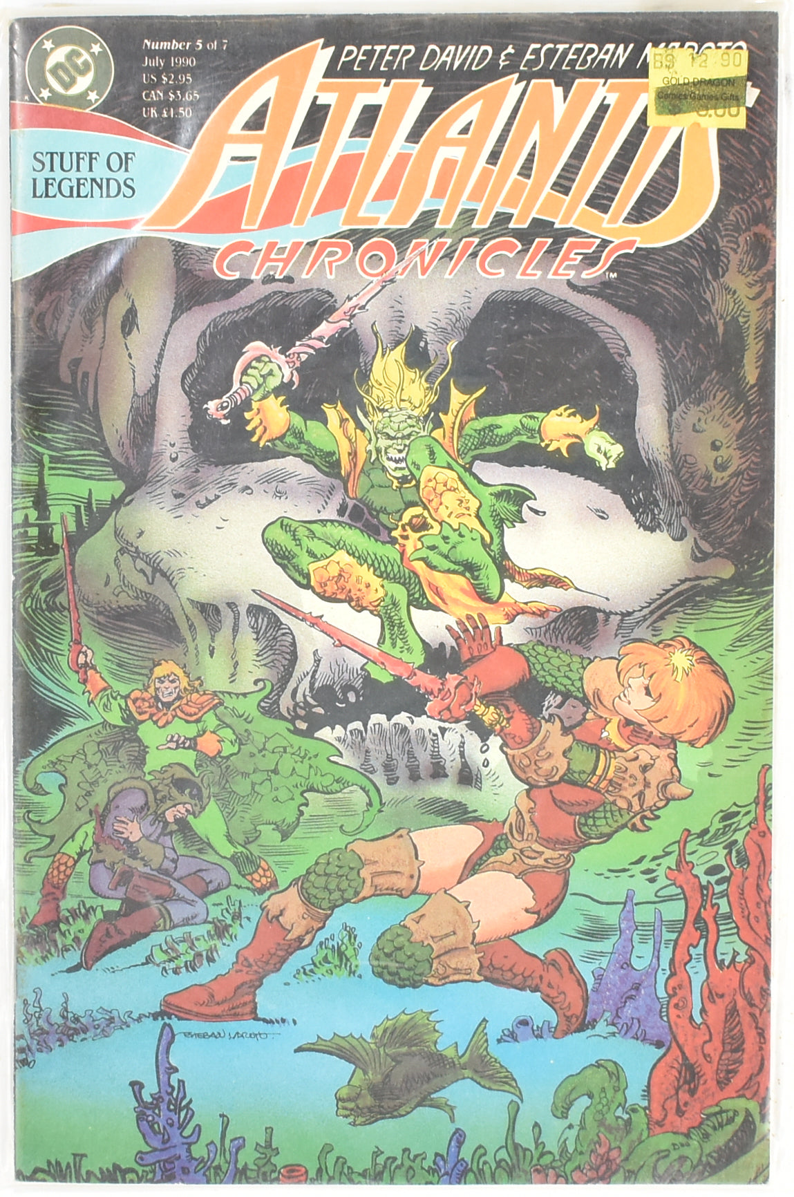 Atlantis Chronicles Dc Comics Stuff of legends Comic Book N0. 5 of 7 1990