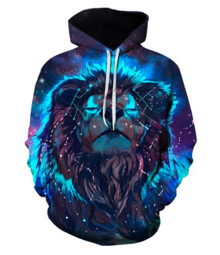 Lion Hoodie Exclusive Flame Art 11
