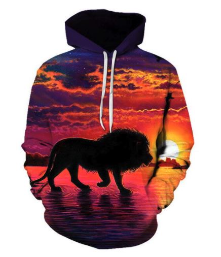 Lion Hoodie Exclusive Flame Art 6 NEW 2022