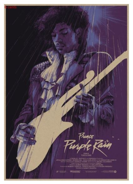 Movie Poster Print 42 x 30 CM 8 Purple Rain