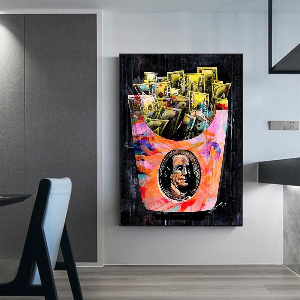 Money Bag Canvas Art Print NO FRAME