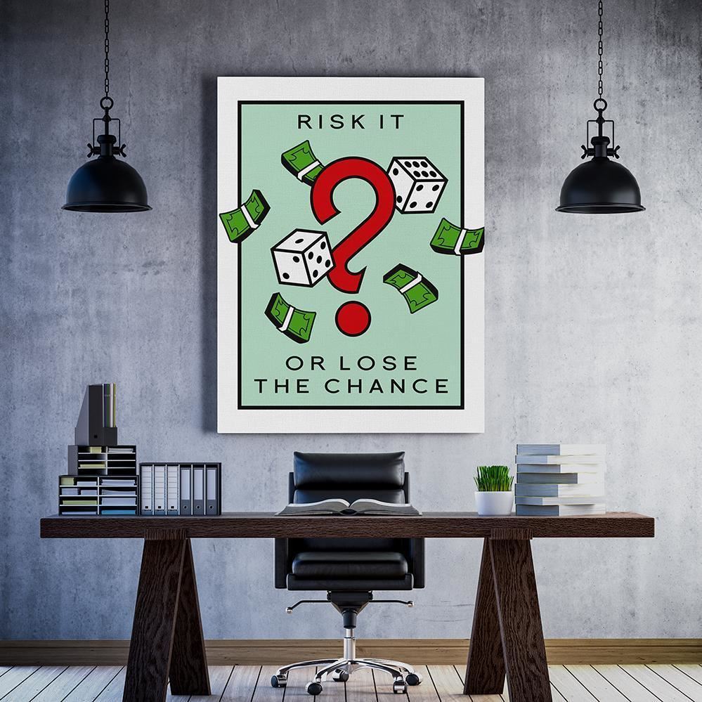 Artwork Poster 1 Pcs Monopoly Time Is Money Wall Art Canvas Prints Modern Print