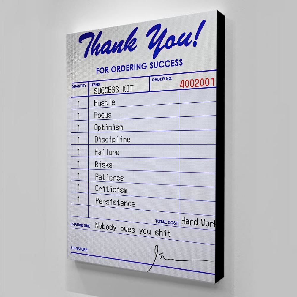 Poster Canvas Painting Inspirational Poster Decorative Pictures English Poster W