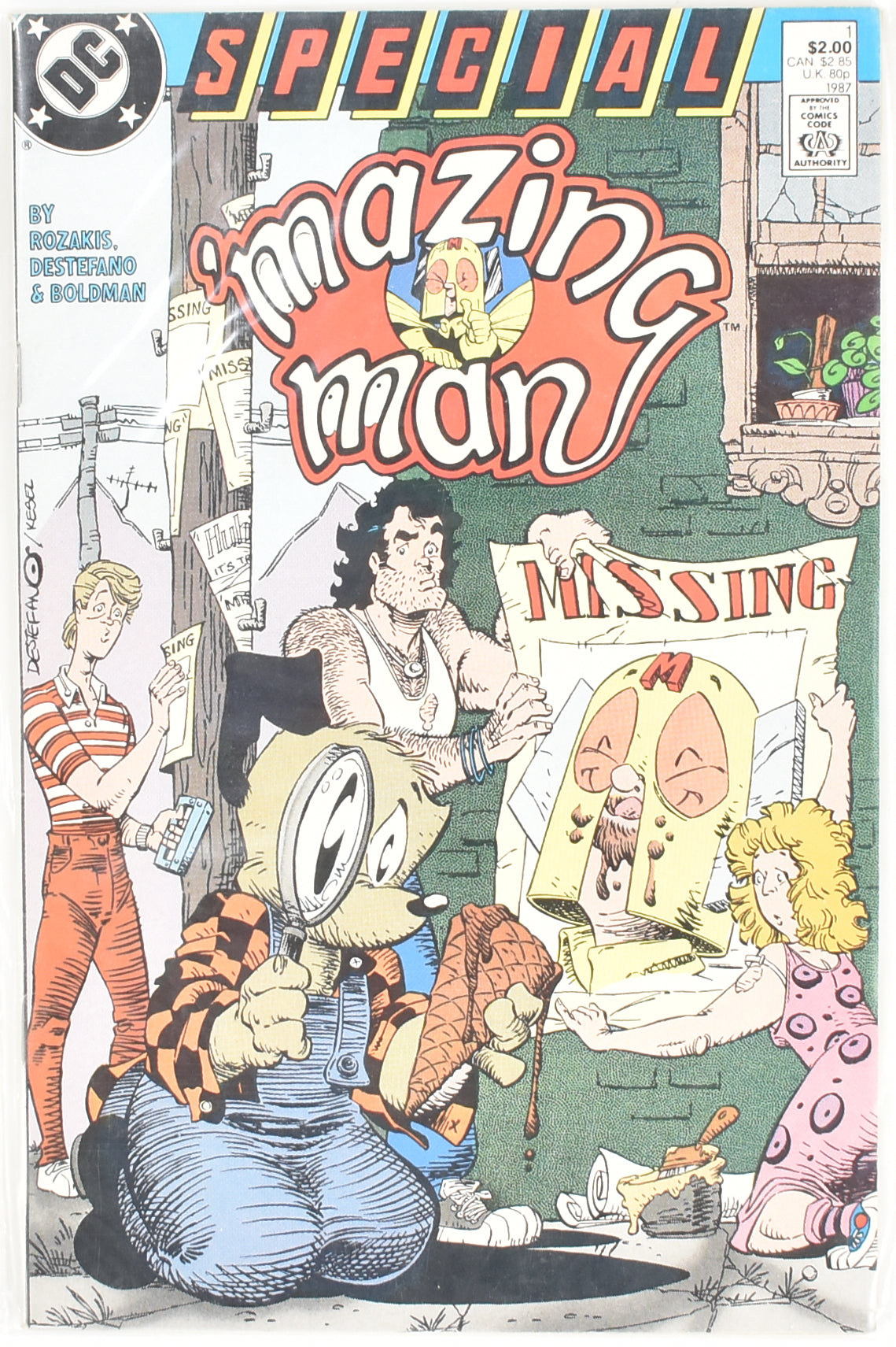 Mazing Man Comic Book 1 1987 Dc Comics Comic Book Special